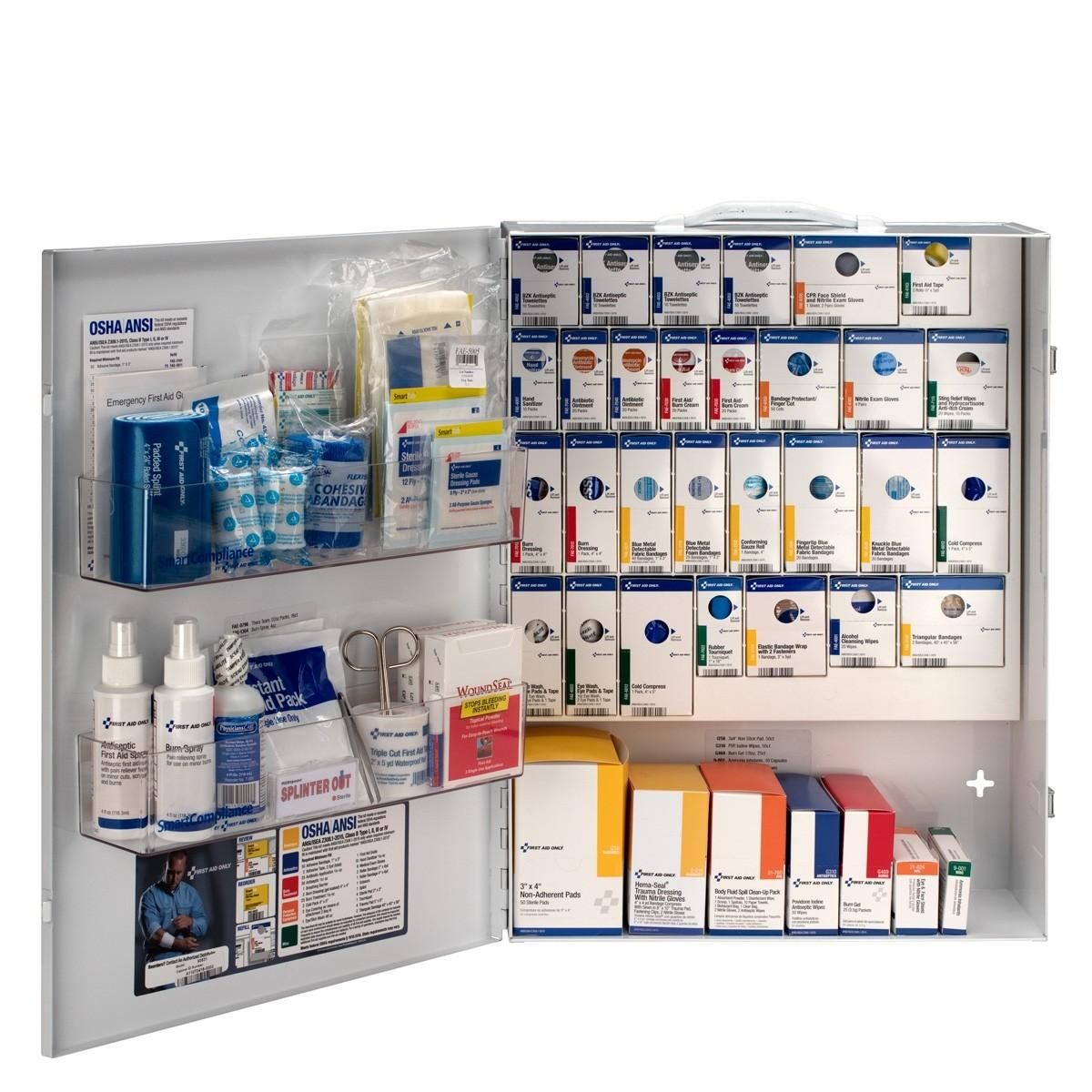 First Aid Only 150 Person XL Metal SmartCompliance Cabinet Without Medications 90831 First Aid Only 150 Person XL Metal SmartCompliance Cabinet Without Medications 90831